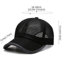 Summer Mesh Breathable Baseball Cap Men Outdoor Fishing Sun Hat Women Casual Sport Sunscreen Visor Caps