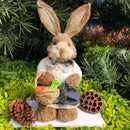 Easter Bunny Rabbit Straw Figures Decoration 35cm Easter Straw Easter Rabbit Bunny Figurine Home Garden Wedding Ornament