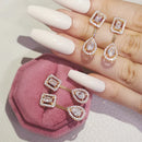 2026 Rosa Silber Farbe Zirkon Ohrstecker Für Frauen Ohrringe Mädchen Party Geschenk 1 Dollar Artikel Gothic kostenloser Versand y2k Schmuck Z7