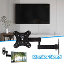 TV Wall Mount Bracket Articulating Arms Swivel Tilt Extension Rotation TV Monitor Stand Holder With Screws 10-27 Inch Display