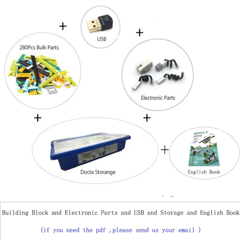 2022 NEW High-Tech WeDo 3.0 Robotics Construction Set Building Blocks Compatible With logoes Wedo 2.0 Educational DIY Brick toys