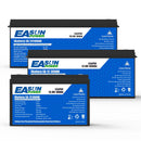 EASUN LiFePO4 Battery 12V 24V 100Ah 300Ah Lithium Iron Phosphate Battery Built-in BMS 6000+ Cyclic For Inverter Solar RV No Tax