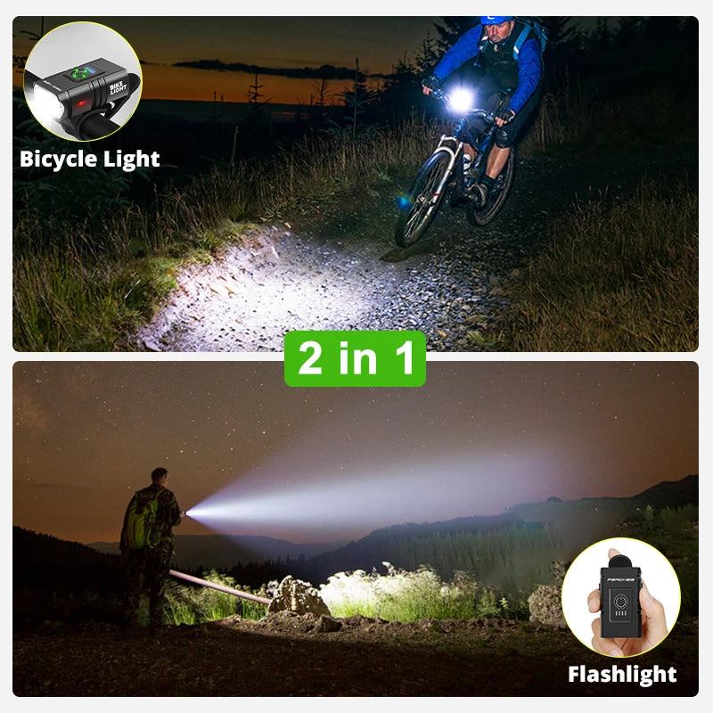 Bicycle LED Light 1000Lumen Front Light Bicycle MTB Bike Headlight Rechargeable Lamp Lanterna Bicicleta Cycling Flashlight Rear