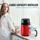 SucceBuy Wasserdestilliergerät 4L 1.05 Gallonen Reinwasser-Filter für zu Hause Arbeitsplatte 750W Destilliertes Wasserbereiter Edelstahl