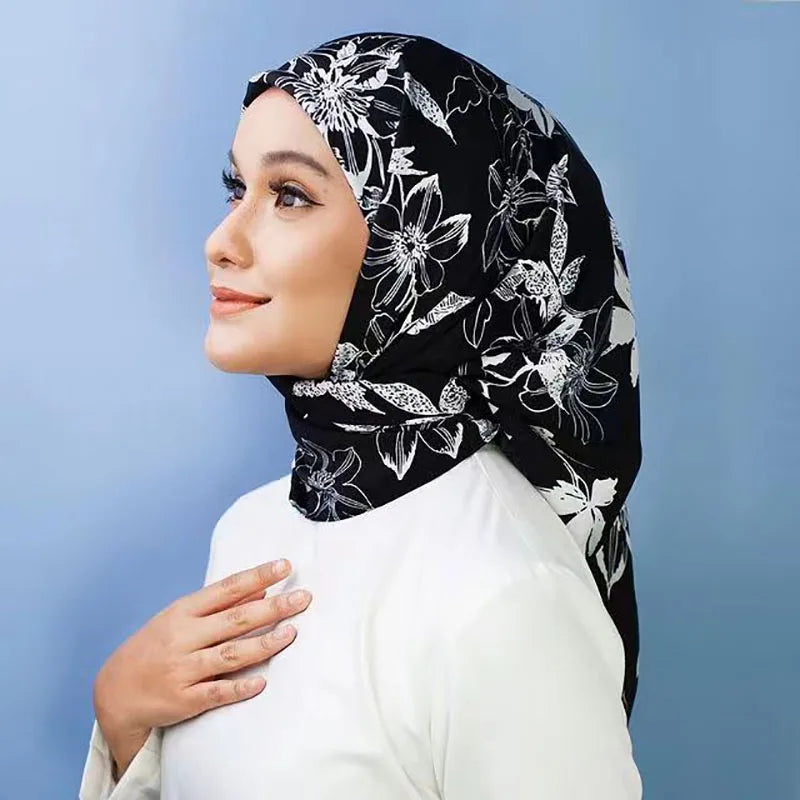 Muslim Silk Hijab Abaya Hijabs For Woman Abayas Women Jersey Islamic Fashion Dress Head Wrap Scarf Turbans Turban Instant Shawl