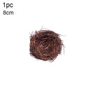 8-25cm Round Rattan Bird Nest Easter Decoration Bunny Eggs Artificial Vine Nest For Home Garden Decor Happy Easter Party Supply