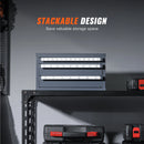 SucceBuy Drill Bit Dispenser Cabinet Three-Drawer Drill Bit Organizer Cabinet Steel Drill Dispenser Organizer Cabinet Storage