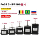 HANPOSE Nema17 stepper motor, torque 78 oz-in (52 N-cm), current 1.8 A. Models 17HS8401 17HS 2408 17HS3401S 17HS4401S 17HS6401S