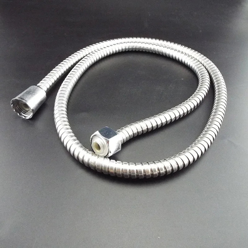 Flexible Shower Hose Tube Stainless Steel 1.2m/1.5/2m Long for home Bathroom Shower Water Hose Extension Plumbing Pipe Pulling