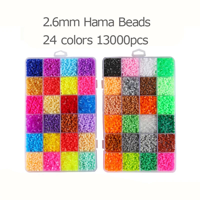 5mm/2.6mm 24/48/72 Color Hama Beads 3D Puzzle DIY Toy Ironing Quality Guarantee Perler Fuse Beads Educational Handmade Craft Toy