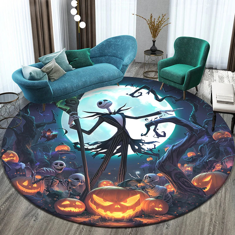 The Nightmare Before Christmas HD Printed Round Carpet.exquisite, Living Room,bedroom,sofa,entry Door Mat.table,chair,gift,Rug