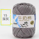 2Pcs Milk Cotton Knitting Yarn Soft Warm Yarn for Hand Knitting Worsted Crochet Threads Wool Line for Handmade