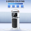 Water Cooling Fan Air Conditioner Adjustable Speeds Timer Personal Fan Air Cooler With Humidifier for Bedroom Living Room Office