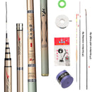 Quality Super Light Hard Carbon Fiber Telescopic Fishing Rod Freshwater Hand Pole 2.7/3.6/3.9/4.5/5.4/6.3/7/8/9/10M Stream Pole
