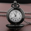 Little Prince and Fox Dome Glass Pocket Watch Arabic Numerals Dial Vintage Men Women Necklace Pendant Watch Kids Chain Gifts