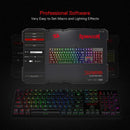 Redragon K582 SURARA RGB LED Backlit Mechanical Gaming Keyboard with 104 Keys-Linear and Quiet-Red Switches