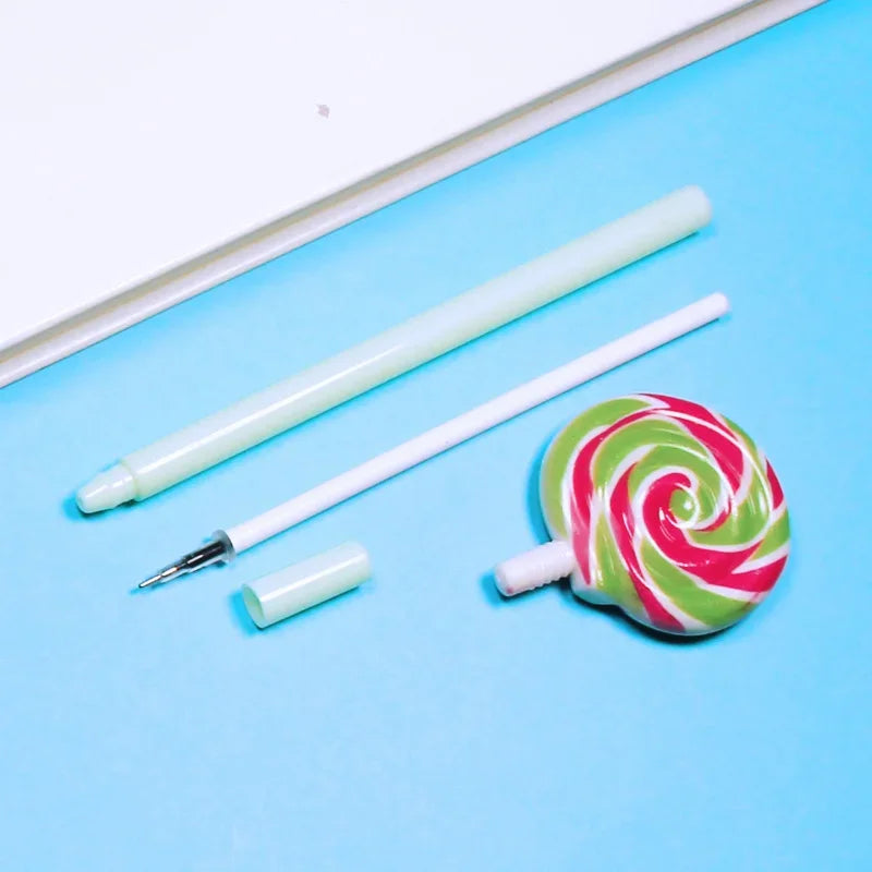 Creative Cute Sweet Lollipop Ballpoint Pen Kawaii School Supply Office Stationery Freebie Candy Styling Novelty Funny Lovely