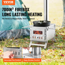 The Emberwright | 80-Inch Stainless Steel Camping Tent Stove