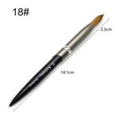 TIANMI Pure Kolinsky Hair Manicure Nail Tool Round Metal Handle Carving Drawing Brushes Salon Professional Painting Nail Brush