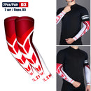 1Pair Sports Cooling Cycling Arm Sleeves Anti-UV Protection Elastic Arm Cover for Driving Running Basketball Football Golf