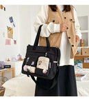 Waterproof Canvas Women Handbags Shoulder Bag Nylon Ladies Messenger Bag Oxford Crossbody Bags Tote Book Bags for Girls Satchels