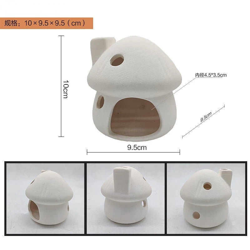 Ceramics Aquarium Decoration Shrimp Fish Hatch Hiding Shelter Pineapple House Fish Spawn Clay Pots Aquarium Accessories