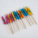 50pcs Umbrella Cocktail Decorative Garnishes Bamboo Stick Summer Tropical Luau Party Hawaiian Beach Theme Flamingo Party Decor