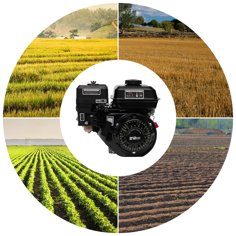 210cc 7.5HP Petrol Engine 4 Stroke Gasoline For Honda GX160 Air Cooled  Horizontal 168F Pullstart