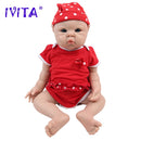 IVITA WG1525 18.5inch 3.29kg 100% Full Body Silicone Reborn Baby Doll Realistic Girl Dolls Soft Baby DIY Blank Children Toys