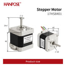 1pcs Free shipping 4-lead Nema17 Stepper Motor 48mm 78Oz-in 1.8A  Nema 17 motor 42BYGH 1.7A (17HS8401)  motor for 3D printer