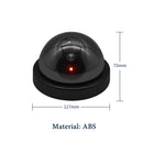 Creative Black Plastic Dome CCTV Dummy Camera Flashing Led Fake Camera Power Via AA Battery Surveillance Security System