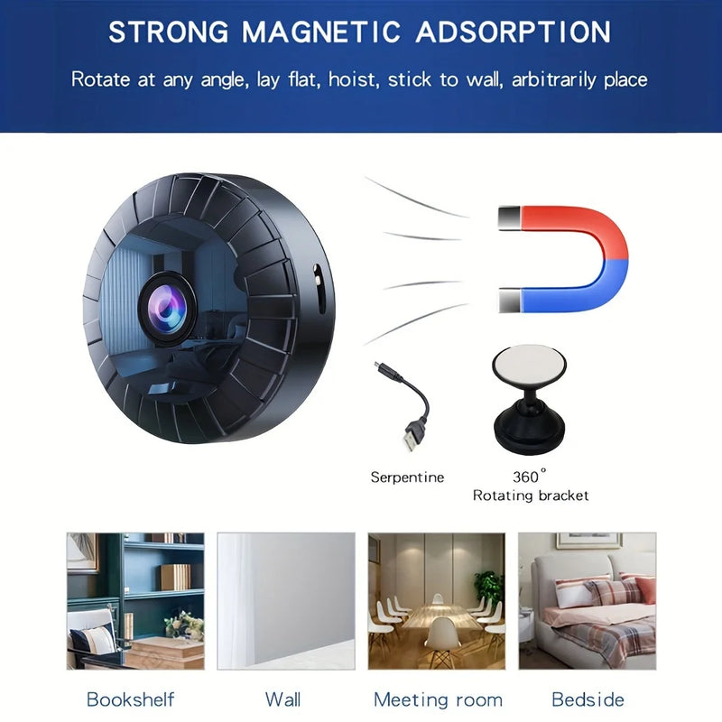 2024 NEW 1pc High Definition Mini WiFi Surveillance Camera, WiFi Monitor Night Vision Motion Detection Camera，Home Safety Camera