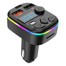 Car Charger Bluetooth-Compatible Dual USB Type C Hands Free Wireless Car Kit Hands-Free MP3 Player Radio Auto Radio FM Modulator
