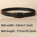 1pcs Men's Belt Classic Fashion PU Leather Belt High End Authentic Fashion Metal Buckle Women Belt Paired with Jeans Belt Unisex