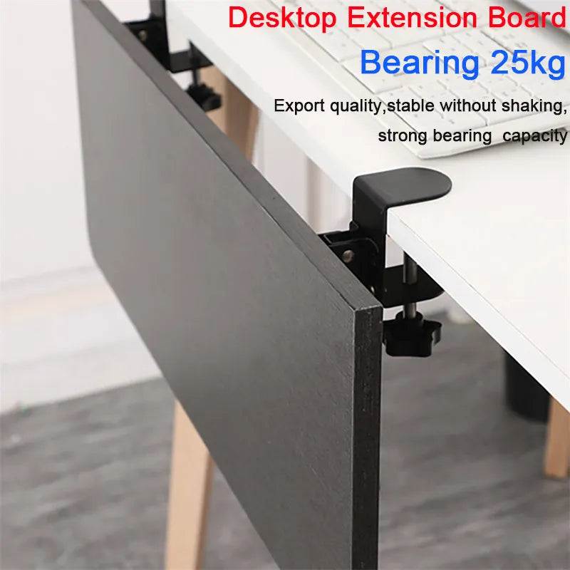 DIY Height Sturdy Under Desk Extension Stand Ergonomic Pull Out Keyboard Tray Clamp Cold Rolled Steel For Laptop Accessories