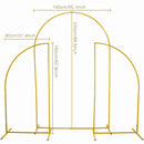 Wedding Arch Backdrop Stand Set of 3 Gold Metal Arch Backdrop Stand for Wedding Ceremony Baby Shower Birthday