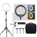 SH 18 Inch Knob Ring Light LED Selfie Video Lamp With Tripod Stand Phone Clip For YouTube Live Lighting Photo Photography Studio