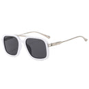 SO&EI Retro Double Bridges Square Men Sunglasses Shades UV400 Fashion Gradient Women Sun Glasses