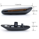2Pcs Dynamic Side Marker Flowing Lights For BMW E46 E90 E83 E X1 X3 Car Styling Led Side Indicator Turn Signal Light Smoked Lens