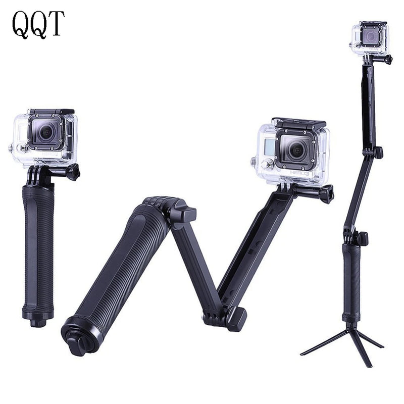 XV GoPro accessories 3 way Impermeabile Monopiede Selfie Stick for Gopro Hero11 10 9 8 7 6 5 Sessione SJ4000 XiaoYi 4 K tripod