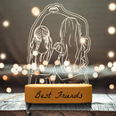 Personalisiertes Geschenk Foto 3D Lampe Maßgeschneidert Hochzeitstag Valentinstag Geschenk Nachtlicht Bild Text Gravur Geschenk