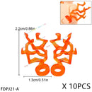 10PCS Special Effects Pieces Arm Fist Wind Lightning Leg Flames Assemble Scene Bricks Weapons Accessories Kids Toys