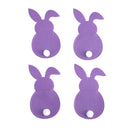 4Pcs Easter Bunny Felt Cutlery Holder Bag Happy Easter Decorations for Home Tableware Accessories Rabbit Cutlery Cover Bag Table