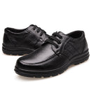 Neue hochwertige Echtleder-Schuhe Herren Loafers Mode Herren Freizeitschuhe Marke Mann Weiche Bequeme Schnürschuhe Schwarz ZH740