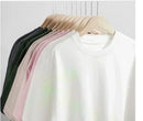 100 Pure Cotton Japanese-style Cute Cartoon Text Short-sleeved New Loose T-shirts for Men and Women, Summer 2D Anime Tops