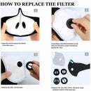 Sports Face Mask with Active Carbon Filter Reusable Washable Anti Fog Mouth Mask Cycling Face Mask Filter MTB Road Protector