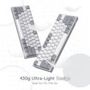 Redragon K617 Fizz 60% Wired RGB Gaming Keyboard, 61 Keys Hot-Swap Compact Mechanical Keyboard Red Switch