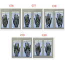 NEW Black Lace Transfer henna Hand Arm Tattoo Henna Stickers Art Temporary Tattoo DIY Painting Body Art Template Tattoo Stencils