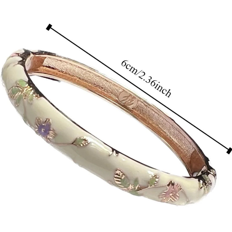 Beijing Cloisonne Bracelet Enamel Bracelet Fine Small Flower Ethnic Style Jewelry Handmade Scenic Spot Hot Girl Retro