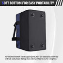 Reniteco 16 inch Tool Bags Heavy Duty Organizer Bag For Work Tools, Fabric Tool Tote, Multi-Pockets Wide Mouth Soft Bottom Blue